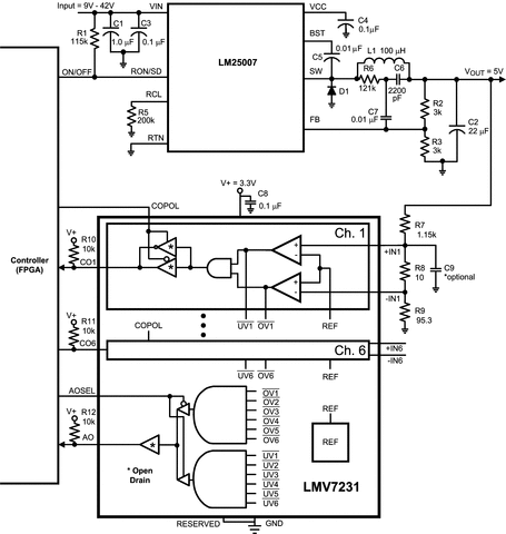 LMV7231SQ/NOPB 电路图