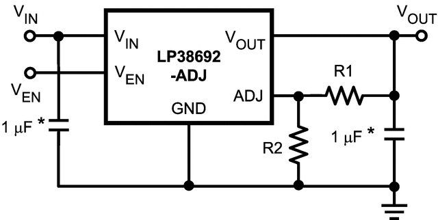 LP38692SDX-ADJ/NOPB 电路图
