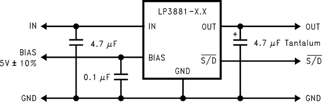 LP3881ES-1.8/NOPB 电路图