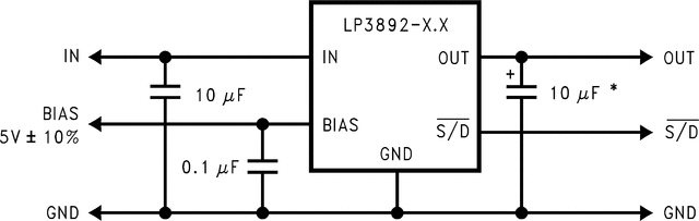 LP3892ESX-1.5/NOPB 电路图