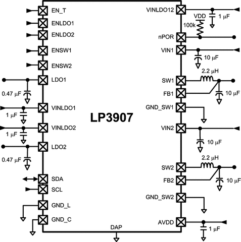 LP3907QTL-VXSS/NOPB 电路图