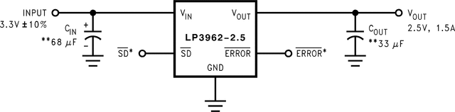 LP3962EMP-3.3/NOPB 电路图
