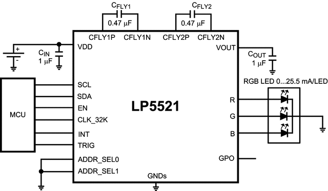 LP5521TMX/NOPB 电路图
