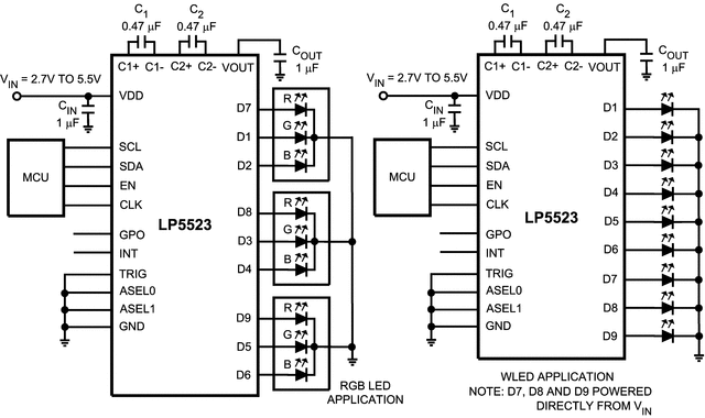 LP5523TMX/NOPB 电路图