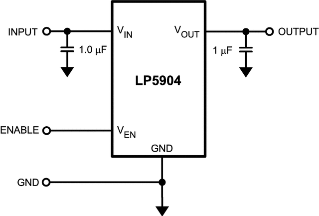 LP5904TME-3.1/NOPB 电路图