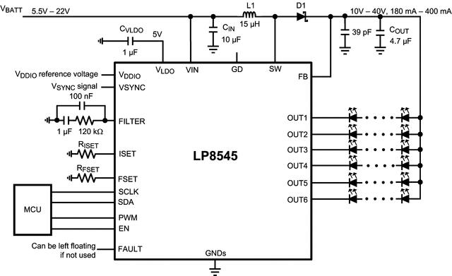 LP8545SQ/NOPB 电路图