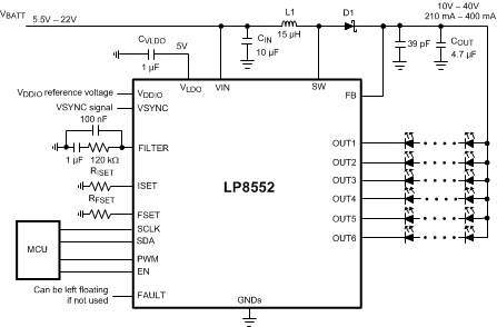 LP8552TLE-E06/NOPB 电路图