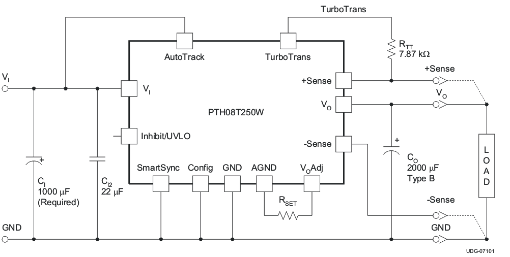 PTH08T250WAZ 电路图
