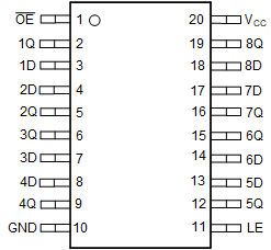 SN74AHCT373DBR 电路图