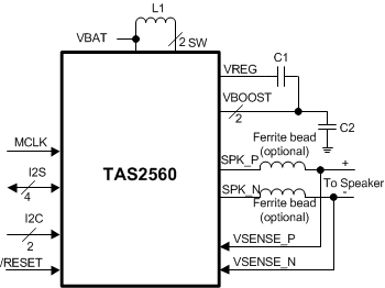 TAS2560YFFR 电路图