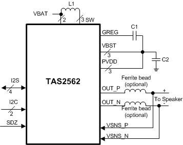TAS2562YFPT 电路图