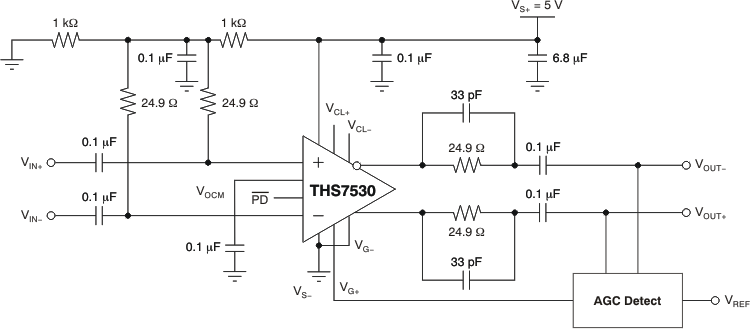 THS7530QPWPRQ1 电路图