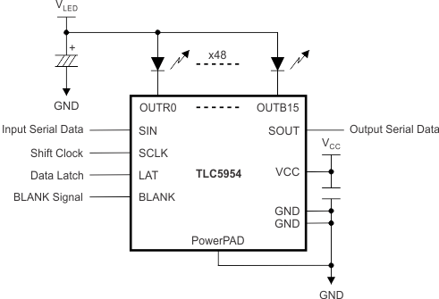TLC5954RTQT 电路图
