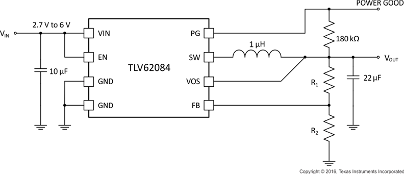 TLV62084DSGT 电路图