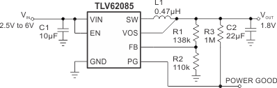 TLV62085RLTT 电路图