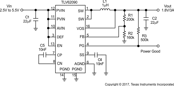 TLV62090RGTR 电路图