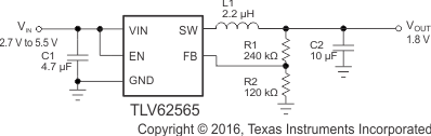 TLV62566DBVT 电路图
