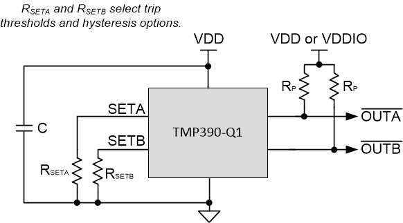 TMP390AQDRLRQ1 电路图