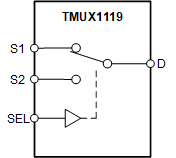 TMUX1119DCKR 电路图