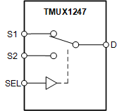 TMUX1247DCKR 电路图