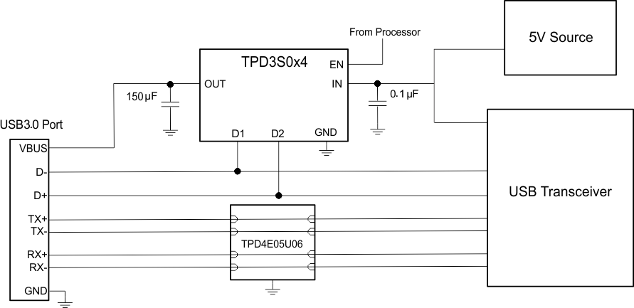 TPD3S014DBVR 电路图