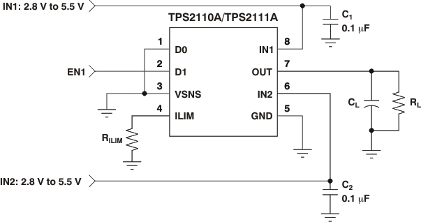 TPS2110APWR 电路图