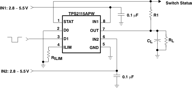 TPS2114APW 电路图