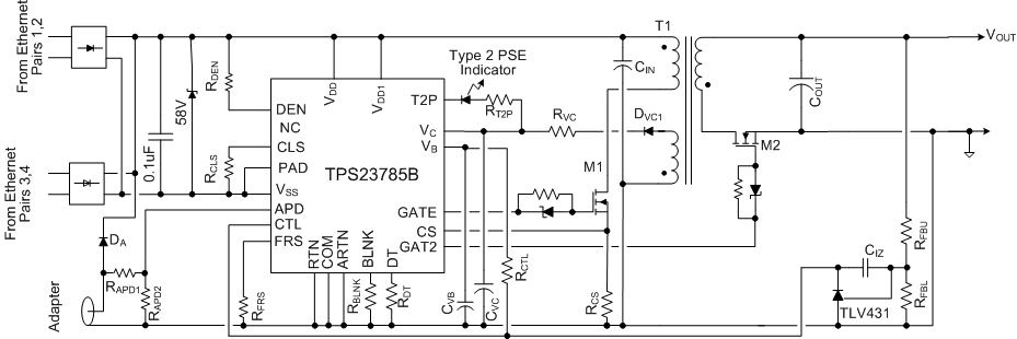 TPS23785BPWPR 电路图