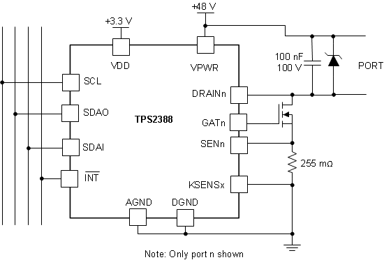 TPS2388RTQR 电路图