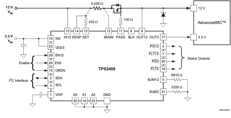TPS2459RHBT 电路图