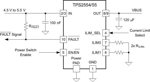TPS2555DRCR 电路图