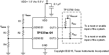 TPS3780BQDBVRQ1 电路图