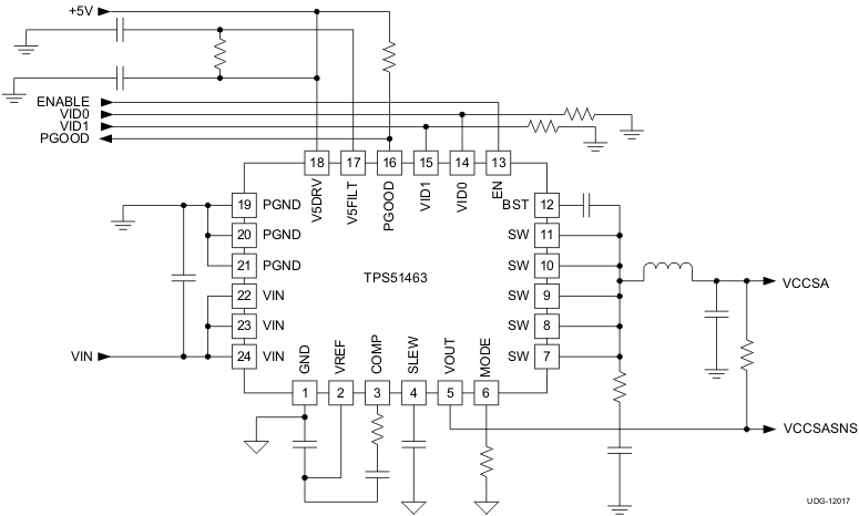 TPS51463RGER 电路图