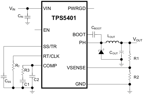 TPS5401DGQ 电路图