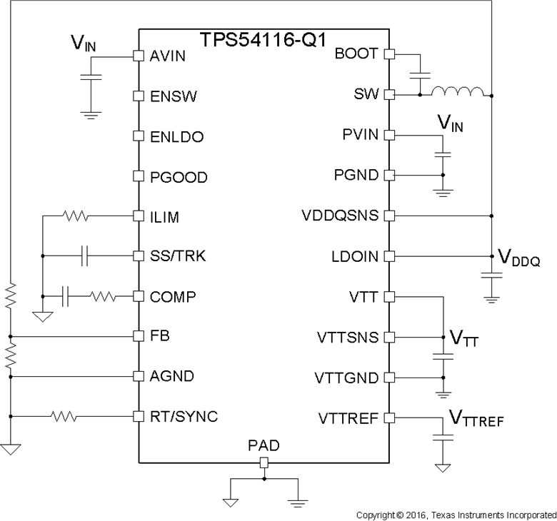 TPS54116QRTWTQ1 电路图