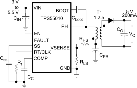 TPS55010RTER 电路图