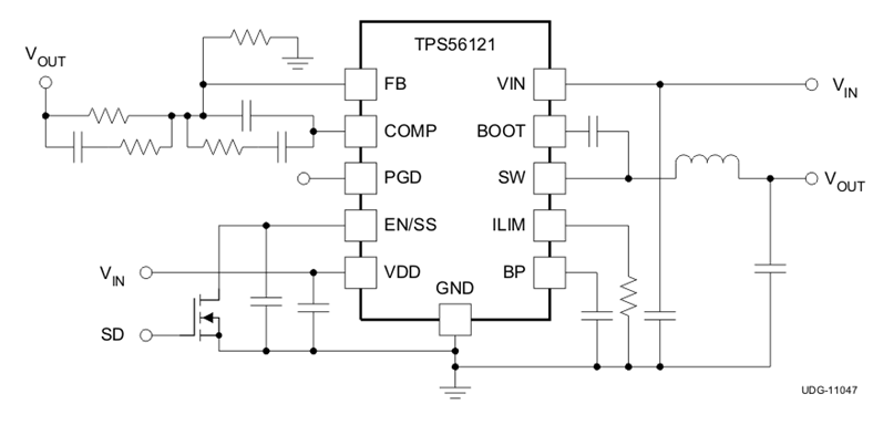 TPS56121DQPR 电路图