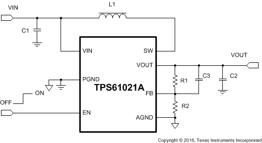 TPS61021ADSGR 电路图