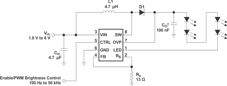 TPS61042DRBTG4 电路图