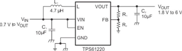 TPS61222DCKR 电路图