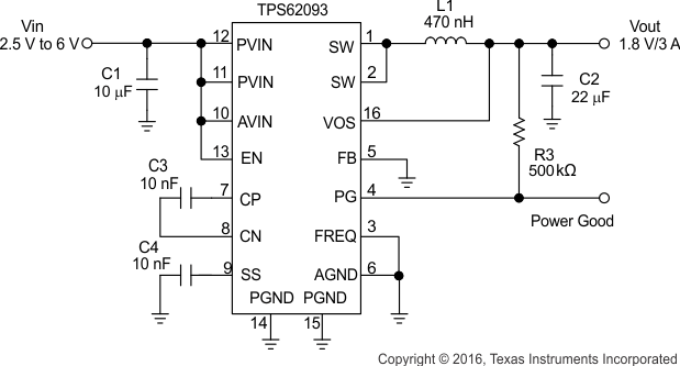TPS62091RGTR 电路图