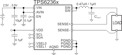 TPS62363YZHT 电路图